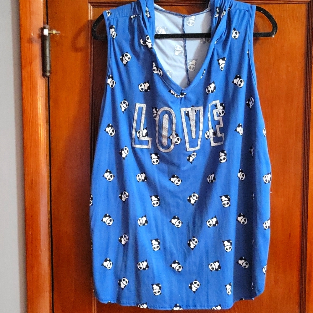 Panda Tank Top With Hood